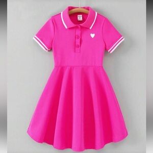Pink Heart Kids Dress